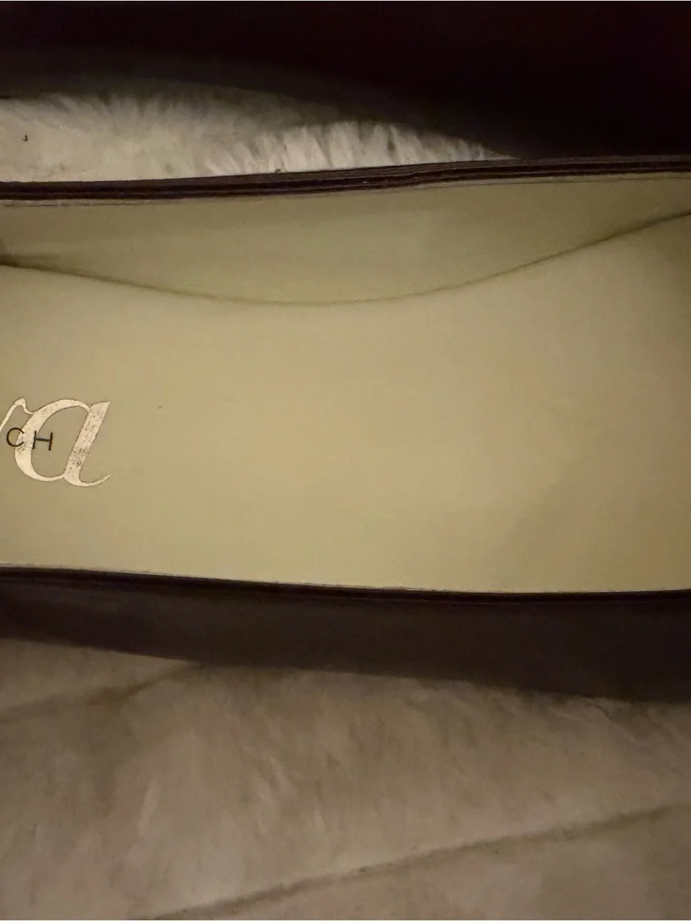 Tory Burch Deep Burgundy Logo Medallion Ballet Flats